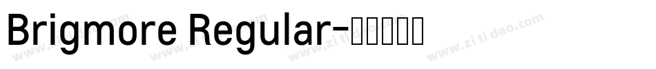 Brigmore Regular字体转换